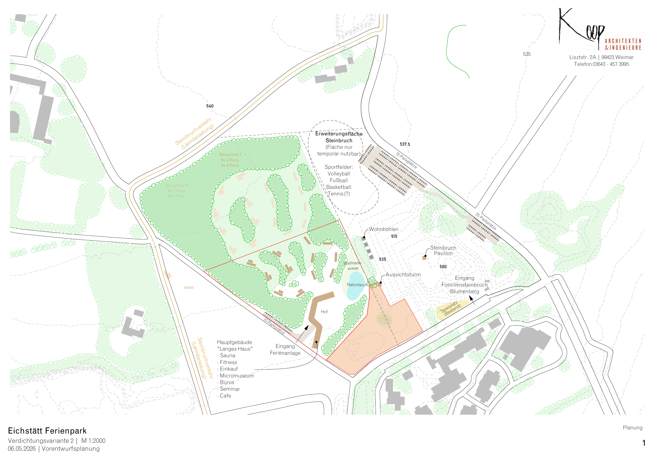 Vorentwurfsplanung für die Microdestination Eichstätt Ferienpark